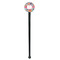 Dessert & Coffee Black Plastic 7" Stir Stick - Round - Single Stick