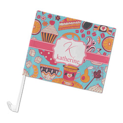 Dessert & Coffee Car Flag (Personalized)