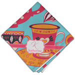 Dessert & Coffee Cloth Dinner Napkin - Single w/ Name and Initial