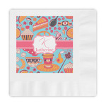 Dessert & Coffee Embossed Decorative Napkins (Personalized)