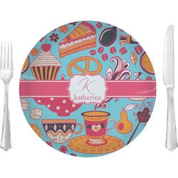 Dessert & Coffee Glass Lunch / Dinner Plate 10" (Personalized)