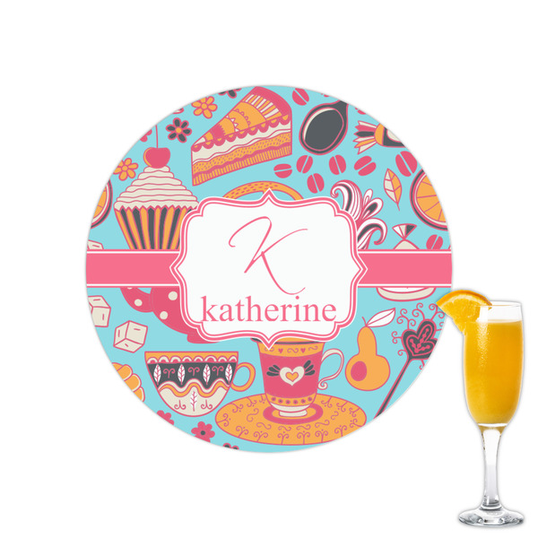 Custom Dessert & Coffee Printed Drink Topper - 2.15" (Personalized)