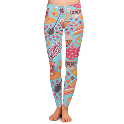 Dessert & Coffee Ladies Leggings - Small