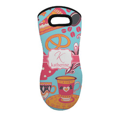 Dessert & Coffee Neoprene Oven Mitt - Single w/ Name and Initial