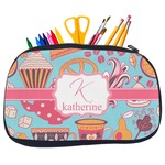 Dessert & Coffee Neoprene Pencil Case - Medium w/ Name and Initial