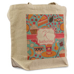 Dessert & Coffee Reusable Cotton Grocery Bag - Single (Personalized)