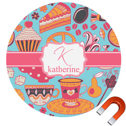 Dessert & Coffee Round Car Magnet - 10" (Personalized)