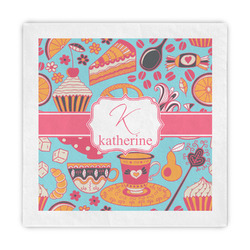 Dessert & Coffee Standard Decorative Napkins (Personalized)