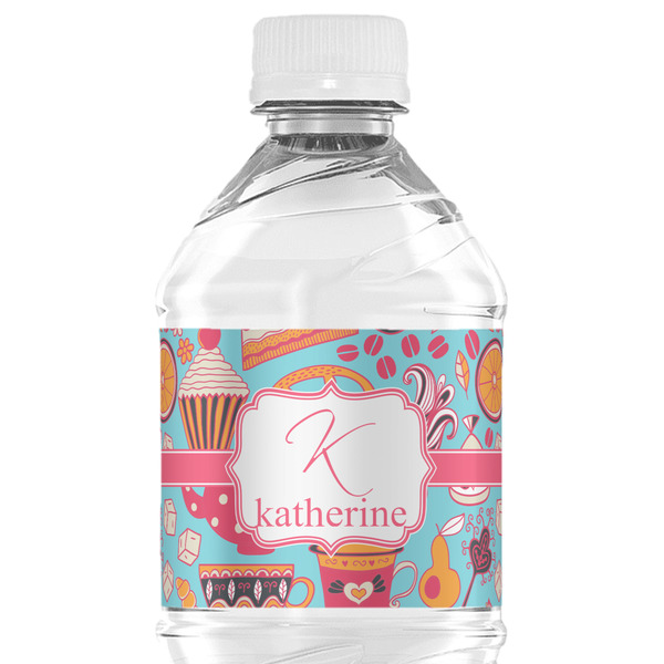 Custom Dessert & Coffee Water Bottle Labels - Custom Sized (Personalized)