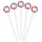 Dessert & Coffee White Plastic 5.5" Stir Stick - Fan View