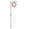 Dessert & Coffee White Plastic 5.5" Stir Stick - Round - Dimensions