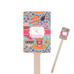 Dessert & Coffee 6.25" Rectangle Wooden Stir Sticks - Single Sided (Personalized)