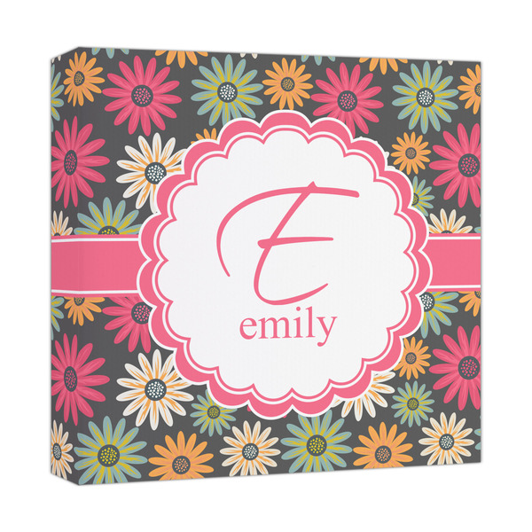 Custom Daisies Canvas Print - 12x12 (Personalized)