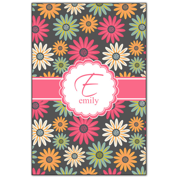 Custom Daisies Wood Print - 20x30 (Personalized)