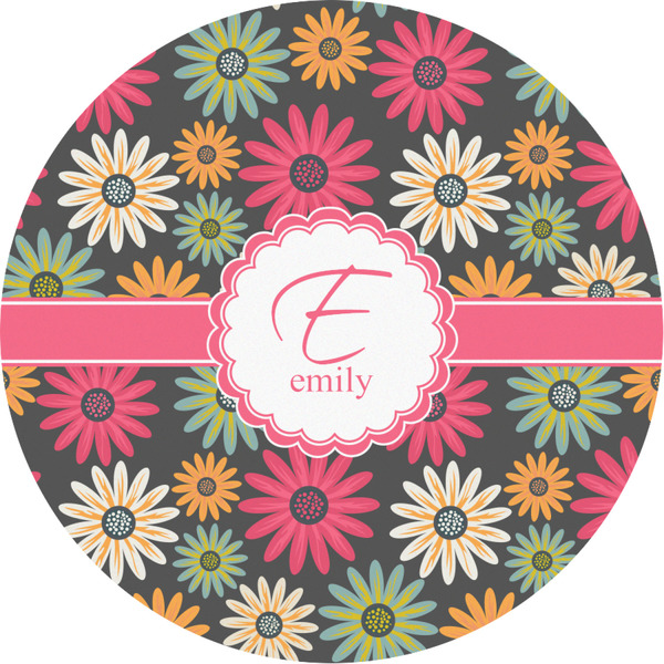 Custom Daisies Multipurpose Round Labels - Custom Sized (Personalized)