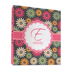 Daisies 3 Ring Binder - Full Wrap - 1" (Personalized)