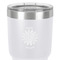 Daisies 30 oz Stainless Steel Ringneck Tumbler - White - Close Up