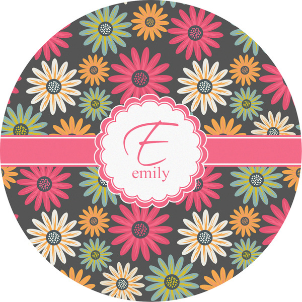 Custom Daisies Multipurpose Round Labels - 5" (Personalized)