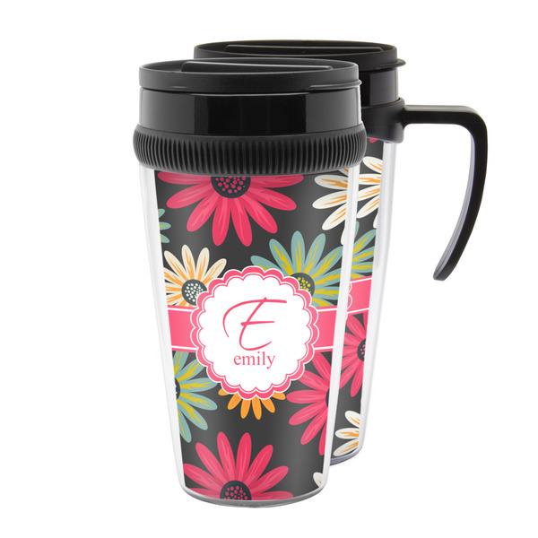 Custom Daisies Acrylic Travel Mug (Personalized)