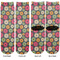 Daisies Adult Crew Socks - Double Pair - Front and Back - Apvl