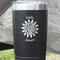 Daisies Black Polar Camel Tumbler - 20oz - Close Up