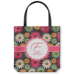 Daisies Canvas Tote Bag - Large - 18"x18" (Personalized)