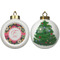 Daisies Ceramic Christmas Ornament - X-Mas Tree (APPROVAL)