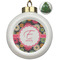 Daisies Ceramic Christmas Ornament - Xmas Tree (Front View)