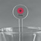 Daisies Clear Plastic 7" Stir Stick - Round - Main