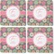 Daisies Coaster Rubber Back - Apvl