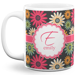 Daisies 11 Oz Coffee Mug - White (Personalized)