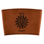 Daisies Leatherette Cup Sleeve (Personalized)