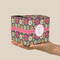 Daisies Cube Favor Gift Box - On Hand - Scale View