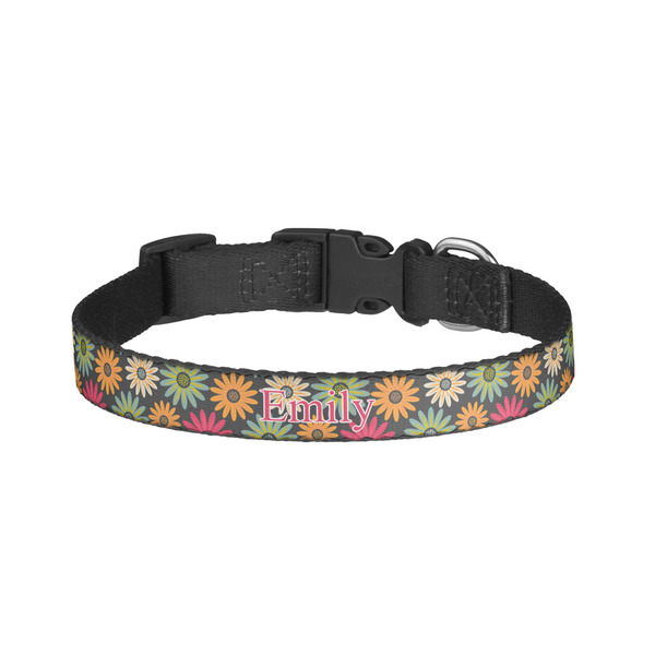 Custom Daisies Dog Collar - Small (Personalized)