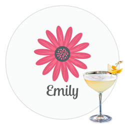 Daisies Printed Drink Topper - 3.5" (Personalized)