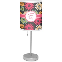 Daisies 7" Drum Lamp with Shade (Personalized)