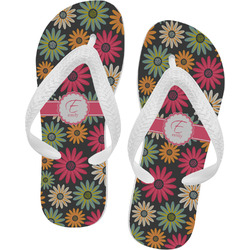 Daisies Flip Flops - Medium (Personalized)