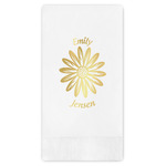 Daisies Guest Napkins - Foil Stamped (Personalized)