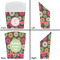 Daisies French Fry Favor Box - Front & Back View