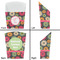 Daisies French Fry Favor Box - Front & Back View