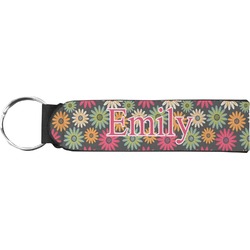 Daisies Neoprene Keychain Fob (Personalized)