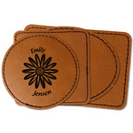 Daisies Faux Leather Iron On Patch (Personalized)