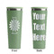 Daisies Light Green RTIC Everyday Tumbler - 28 oz. - Front and Back