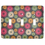 Daisies Light Switch Cover (3 Toggle Plate)