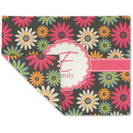 Daisies Double-Sided Linen Placemat - Single w/ Name and Initial