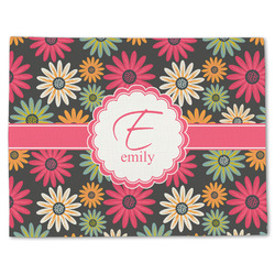 Daisies Single-Sided Linen Placemat - Single w/ Name and Initial