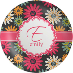 Daisies Melamine Salad Plate - 8" (Personalized)