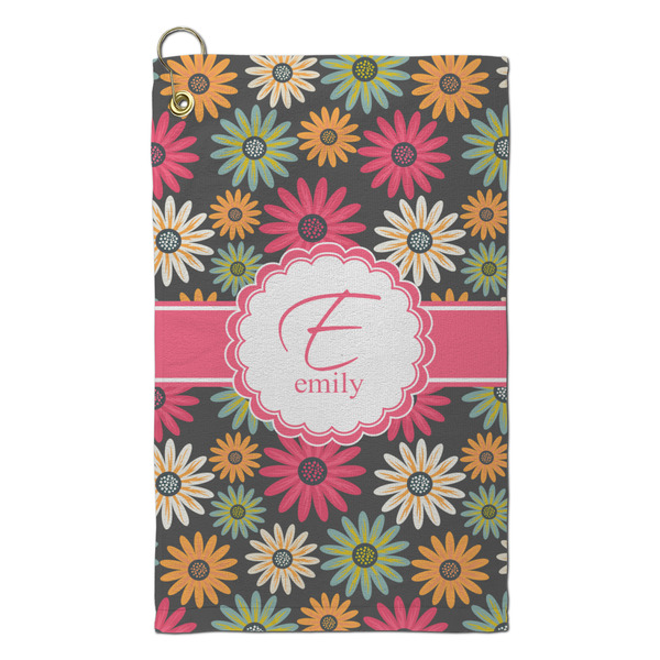 Custom Daisies Microfiber Golf Towel - Small (Personalized)