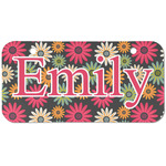 Daisies Mini/Bicycle License Plate (2 Holes) (Personalized)