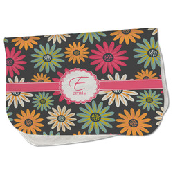 Daisies Burp Cloth - Fleece w/ Name and Initial